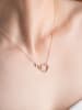 Lodie Silver Rosévergulde ketting met hanger - (L)42 cm