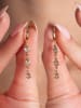 Lodie Silver Oorstekers met kristallen