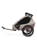 Qeridoo Przyczepka rowerowa "Kidgoo 2 Pro Gen 2" w kolorze beżowym