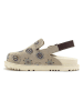 Goby Leder-Clogs in Taupe