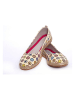 Goby Espadryle w kolorze kremowym ze wzorem