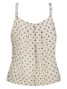 Sublevel Blusentop in Creme/ Schwarz
