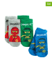 COOL CLUB 3-delige set: sokken grijs/groen/blauw