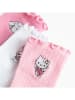 COOL CLUB 3er-Set: Socken in Rosa/ Weiß