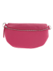 Zwillingsherz Leren borstbuidel "Crossbody" roze - (B)23 x (H)14 cm