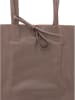 Zwillingsherz Leren shopper bruin - (B)40 x (H)45 cm