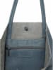 Zwillingsherz Skórzany shopper bag w kolorze niebieskim - 40 x 45 cm