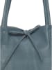Zwillingsherz Skórzany shopper bag w kolorze niebieskim - 40 x 45 cm