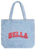 Zwillingsherz Shopper "Bella" lichtblauw - (B)42 x (H)40 cm