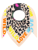 Zwillingsherz Dreieckstuch "Wild Love" in Bunt - (L)138 x (B)68 cm