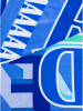 Zwillingsherz Dreieckstuch "Letters" in Blau - (L)138 x (B)68 cm