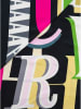 Zwillingsherz Dreieckstuch "Letters" in Schwarz/ Bunt - (L)138 x (B)68 cm