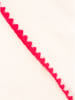 Zwillingsherz Mousseline-driehoekssjaal "Uni & Stitch" wit - (L)200 x (B)95 cm