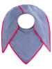 Zwillingsherz Musselin-Dreieckstuch "Uni & Stitch" in Blau - (L)200 x (B)95 cm