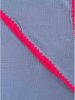 Zwillingsherz Muślinowa chusta trójkątna "Uni & Stitch" w kolorze niebieskim - 200 x 95 cm