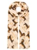 Zwillingsherz Schal "Dackel" in Beige/ Braun - (L)180 x (B)85 cm