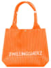 Zwillingsherz Shopper "Zwillingsherz" oranje - (B)40 x (H)30 cm