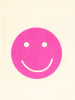 Zwillingsherz Shopper "Smile" beige/roze - (B)58 x (H)49 cm