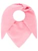Zwillingsherz Mousseline-vierkante sjaal "Uni" lichtroze - (L)108 x (B)108 cm