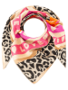 Zwillingsherz Driehoekige sjaal "Love Leo" beige/meerkleurig - (L)190 x (B)90 cm