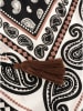 Zwillingsherz Dreieckstuch "Geometric Paisley" in Schwarz/ Braun/ Weiß - (L)200 x (B)90 cm