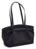 La Manufacture Royale Leder-Schultertasche "Maui" in Schwarz - (B)38 x (H)22 x (T)16 cm