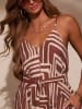 Milan Kiss Kleid in Braun/ Creme