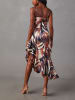 Milan Kiss Kleid in Camel/ Schwarz/ Creme