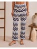 Milan Kiss Broek blauw/beige