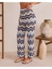 Milan Kiss Broek blauw/beige