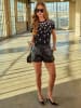 Milan Kiss Shirt in Schwarz/ Weiß