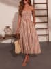 Milan Kiss Kleid in Nougat/ Creme