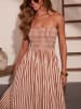 Milan Kiss Kleid in Nougat/ Creme