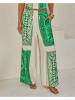 Milan Kiss Broek crème/groen