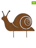 POSIWIO 2-delige set: tuinstekers ''Schnecke'' roestrood - (L)12,5 x (B)19,5 cm