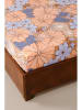 Jotex Spannbettlaken "Fiori Bold" in Hellbraun/ Rosa/ Hellblau