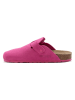 billowy Leder-Clogs in Pink