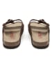 billowy Leren slippers bruin
