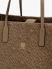 Tommy Hilfiger Leder-Shopper in Hellbraun - (B)43 x (H)31 x (T)17 cm