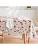 mint Deco Tafellaken "Floral Jalia" wit/roze/blauw