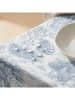 mint Deco Tafellaken "Floral Porto" wit/blauw