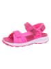 superfit Leren sandalen "Criss Cross" roze