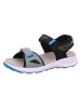 superfit Leder-Sandalen "Criss Cross" in Schwarz/ Hellblau