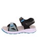 superfit Leren sandalen "Criss Cross" zwart/lichtblauw