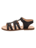 superfit Leder-Sandalen "Flair" in Schwarz