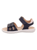 superfit Leder-Sandalen "Sparkle" in Dunkelblau