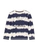 Garcia Longsleeve in Dunkelblau/ Weiß