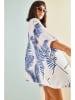 Bianco Lucci Kimono wit/donkerblauw