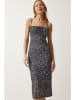 trendyol Kleid in Schwarz/ Weiß