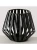 Boltze Windlicht "Claudio" in Schwarz - (H)11,5 cm